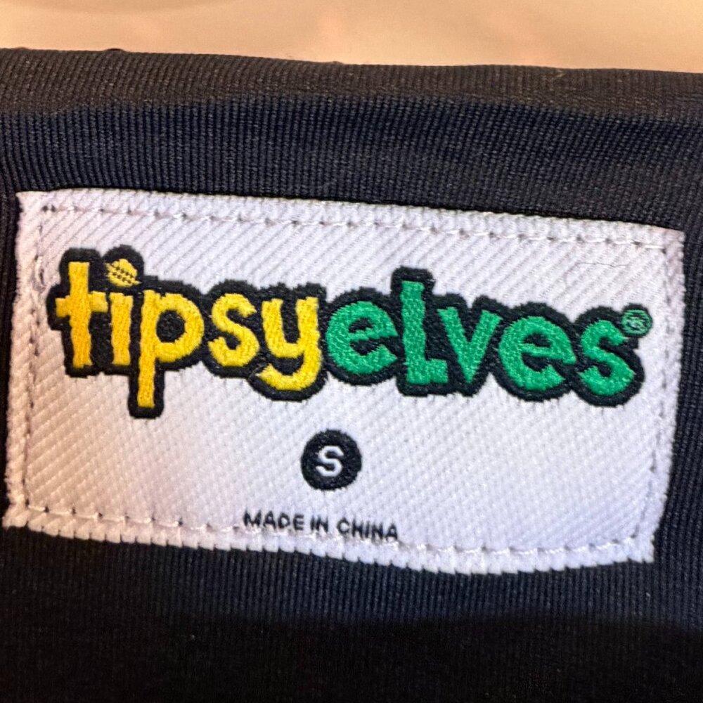 Tipsy Elves Rainbow Sequin Cropped Tee Size S NWT - Picture 8 of 11